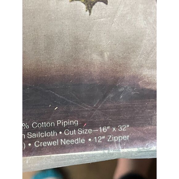 Avon Owl Mates Needlepoint Pillow 14"X14" Embroidery Kit Crewel Vintage New NOS - Picture 5 of 6